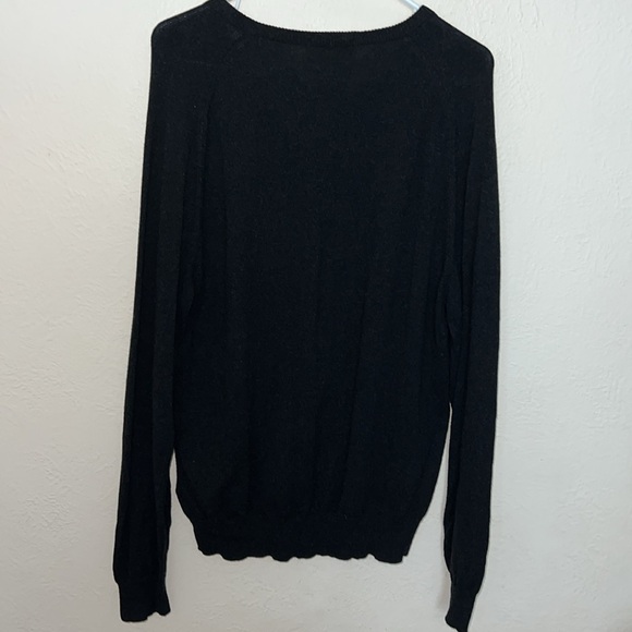 J Crew L cashmere blend v neck sweater - Picture 4 of 5